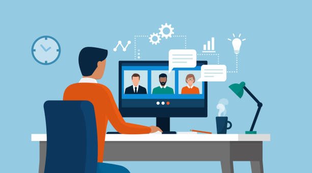 Team Meeting in digital Way