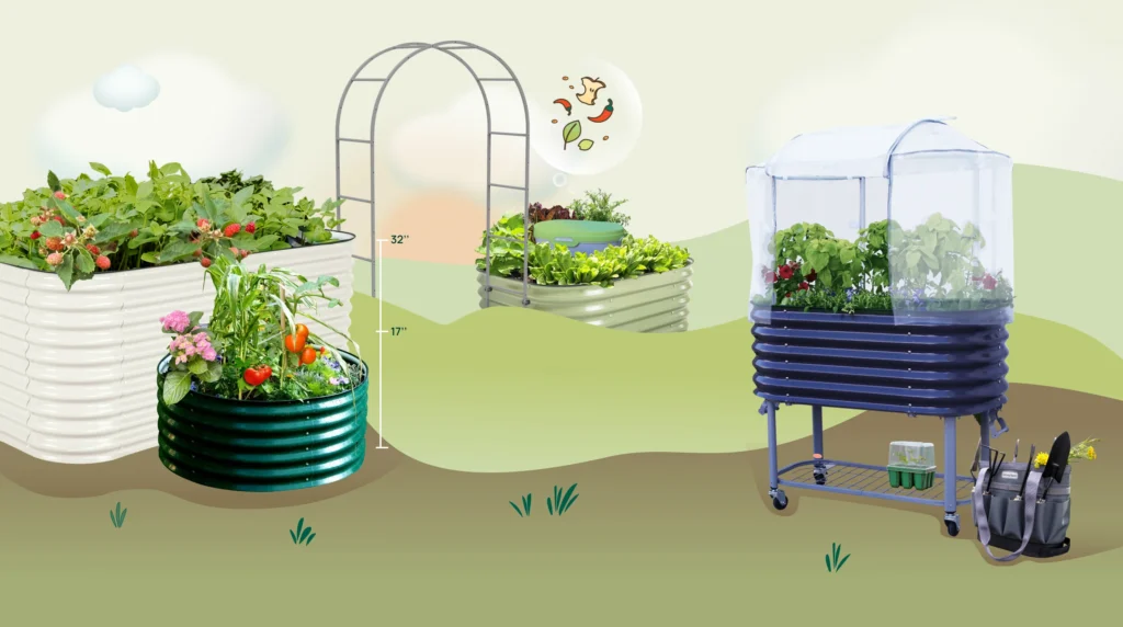 galvanized raised beds