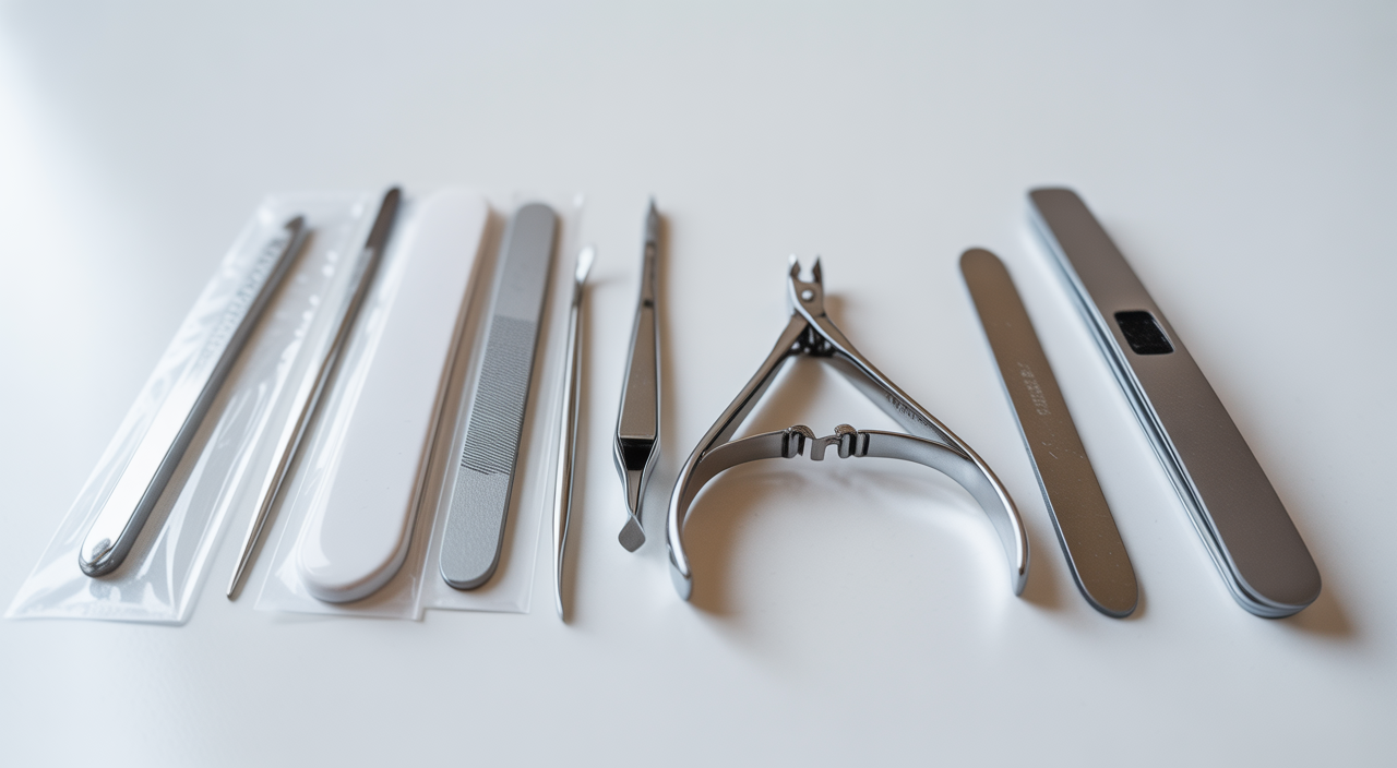 Luxurious nail salon experience with professional manicure setup and elegant ambiance